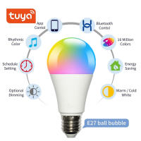 Bombilla LED E27 Bluetooth Inteligente Control Remoto Tuya APP Dimmable 9W RGB+CW+WW Cambio De Color Compatible IOS/Android Para Sala De Estar - details 2