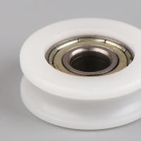 Rueda De Deslizamiento Para Puerta Y Ventana 626 Pulley Con Eje De 6*22*7MM Rueda Plana Ranura U Nylon Material De Inyección - details 3