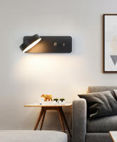 Lámpara De Pared Moderna Para Interior Con Interfaz USB Y Iluminación LED Táctil De 3 Colores Para Sala De Estar Dormitorio Pasillo - details 12
