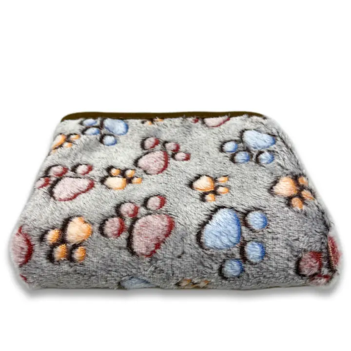 Gran Tamaño Almohadilla Para Perros De Terciopelo Coral Suave Y Gruesa Estilo De Dibujos Animados Para Gatos Y Perros Cómoda Y Caliente - 1