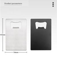 Monedero Abrebotellas De Acero Inoxidable Para Fiesta Y Boda Favor Eco-amigable Tamaño 85x54x1.3mm Abrebotellas Credit Card Wallet - details 1
