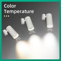 Spotlight LED Tricolor Montaje En Superficie Para Iluminación Interior En Sala De Estar Dormitorio Cocina Vínculo 85-265V - details 7