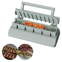 Máquina De Brochetas De Barbacoa Kebab Press Plástico Para Carne Fácil De Limpiar Herramienta Reutilizable Para Chef Domésticos - details 4