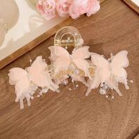 Pinza Para El Pelo De Mariposa Grande 15CM Para Cabello Grueso Accesorio De Moda Para Mujeres Color Rosa Dulce Pinza Para Cola De Caballo - details 0