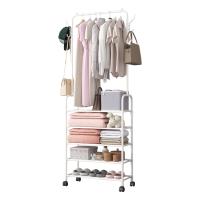 LUTODY - Perchero pie de burro y Zapatero, Colgador de ropa con estante para zapatos y accesorios, Multifuncional para salón, dormitorio, sala de estar y entrada - details 4