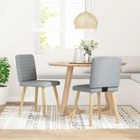 vidaXL Sillas de comedor 2 unidades tela en color Gris oscuro/Rojo vino tinto/Taupé y más | cómodas modernas ergonómicas para comedor cocina salón hogar - details 7