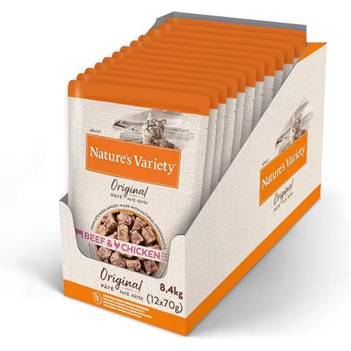 Nature´S Variety Cat Original Paté Ternera Con Pollo Pack 12X70 Gr - 1