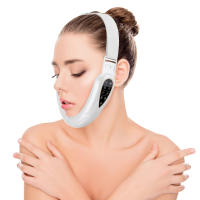 Cinturón Levantador De V Forma Para Rostro Con Masajeador Levantador De Piel Vibration 5 Modos Control Remoto Dispositivo De Cuidado De Piel - details 1