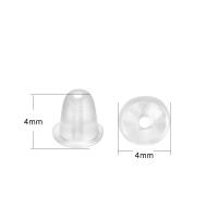 200-2000pcs Tapones De Aretes De Silicona Suave Para Aretes De Punto De Punta Accesorios De Encuentros De Aretes Cilindro De Bala Tapones Para Orejas - details 7