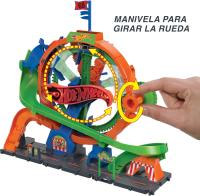 Hot Wheels Rueda de la Fortuna Pista para coches de juguete con noria con luces y sonidos Mattel HKX46 - details 3