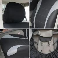 Funda De Asiento Universal Para Coche Poliéster Protección Para Asientos Delanteros Y Traseros Seguro Para Camión Van SUV Accesorio De Protección Para Asientos - details 2