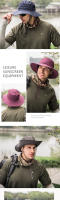 Gorro De Sol Para Hombres Verano Secado Rápido Transpirable Bajo Alas Sombrero De Pescar Safari Al Aire Libre Gorras De Adulto - details 5
