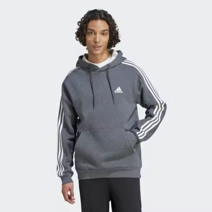 SUDADERA GRIS CON CAPUCHA ADIDAS HOMBRE Adidas - 1