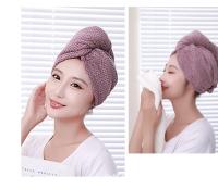 Gorro para secador de pelo de vellón coral Súper suave, absorbente y de seco, ligero y transpirable, toalla de estilo japonés - details 8