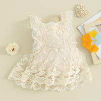 Bodysuit De Verano Para Bebés Niñas Lioraitiin Con Encaje Floral Estilo off Shoulder Ropa Infantil Recién Nacidos 0-24M - details 9