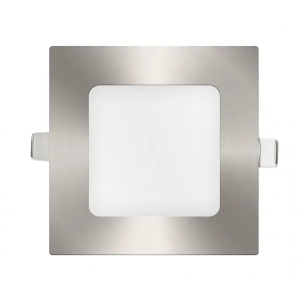IluminaShop - Downlight panel LED Cuadrado Niquel 6W - 1