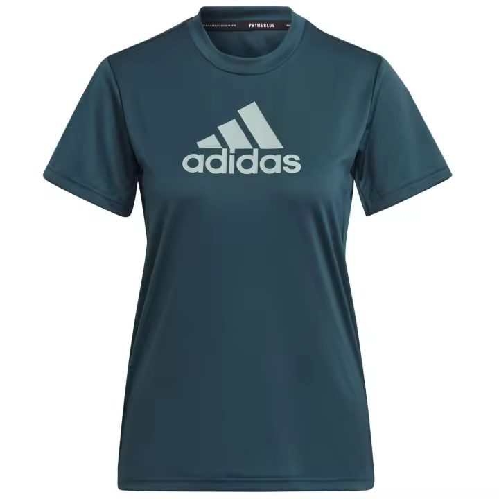 ADIDAS Camiseta Primeblue Designed 2 Move Logo Sport Mujer manga corta verde de multideporte - GL3824 - 1