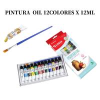 Kit de 12 Tubos de Pintura Acrílica  Pintura Oil  Pintura Acualera Pintura  Tempera  Pintura Cristal Pintura Tela para Adultos  Escolar Set de 12 Pinturas Profesionales de 12 ml - ideal para lienzo, madera o papel - details 2
