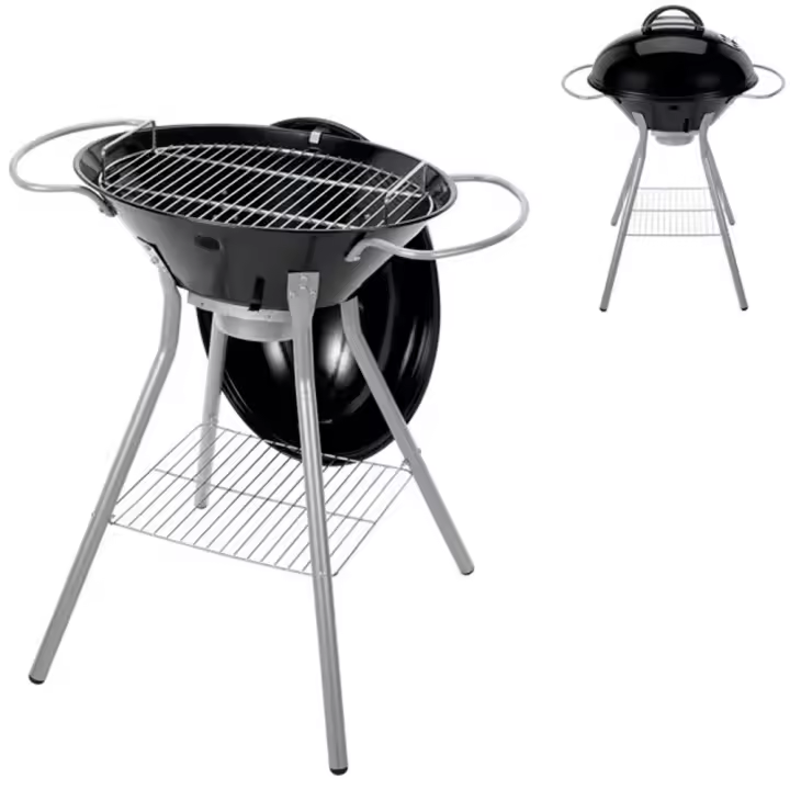 Barbacoa Campingaz Bonesco Junior Carbón - 1400 Cm2 - Parrilla Cromada - 1