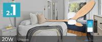 LED ATOMANT Ventilador de Techo con Luz LED de 20W y Aspas de Madera, Diámetro Ø107cm, Luz CCT Regulable 2100LM, Motor DC Silencioso y de Bajo Consumo, 6 Velocidades, Modo Verano/Invierno, Control desde el Móvil por APP y también con Mando a Distancia - details 0