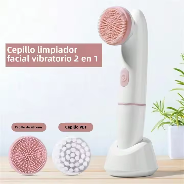 Cepillo De Limpieza Facial Eléctrico Con Vibration Sónica Limpia Y Exfolia La Piel Herramientas De Cuidado Personal Recargable - 1