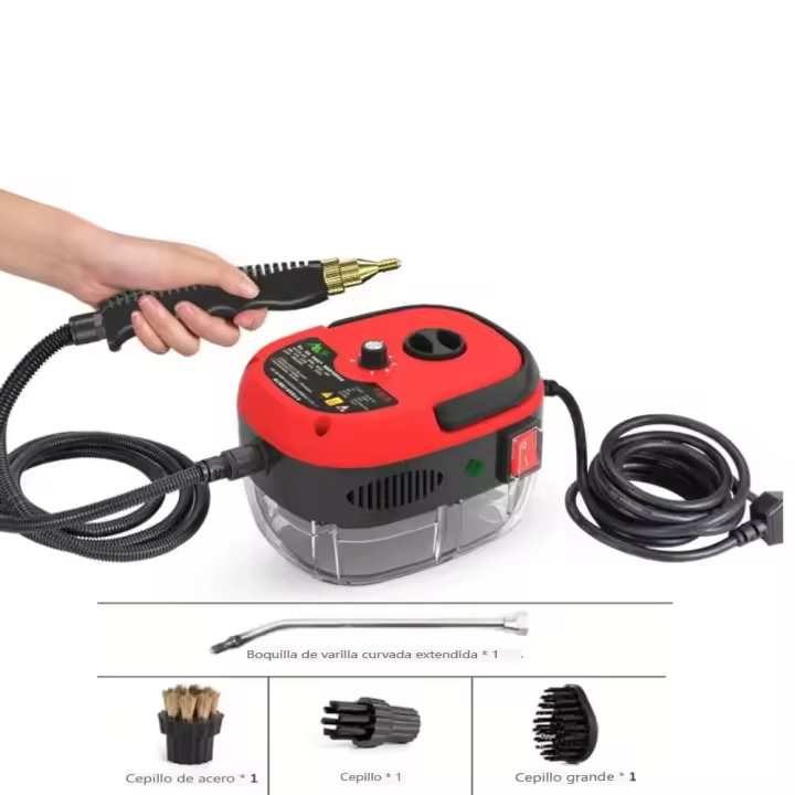 Limpiador a vapor de 2500 W, vaporizador eléctrico de alta presión para limpieza, limpiador a vapor portátil para coche - 1