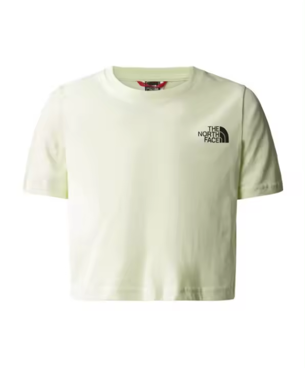 Camisetas The North Face Crop Dome (Niña) para mujer en color verde - 1