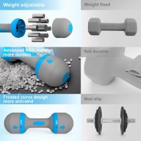 Peso ajustable de La mancuerna del neopreno para el gimnasio y el entrenamiento de los hombres/de las mujeres, 1 par/azul - details 4