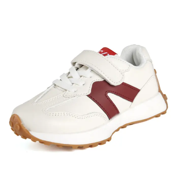 Zapatos Tenis Bebé Piel PU Transpirable - Suela Antideslizante Rosa/Negro/Gris Tallas 21-36 (13-22 cm) - 1