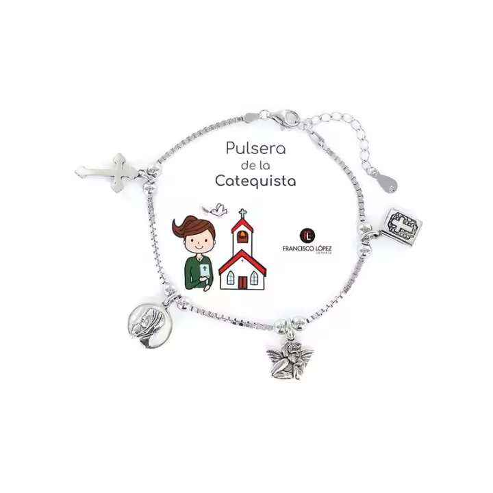 Pulsera de la Catequista mujer plata 1 ley Eres lo Más - 1