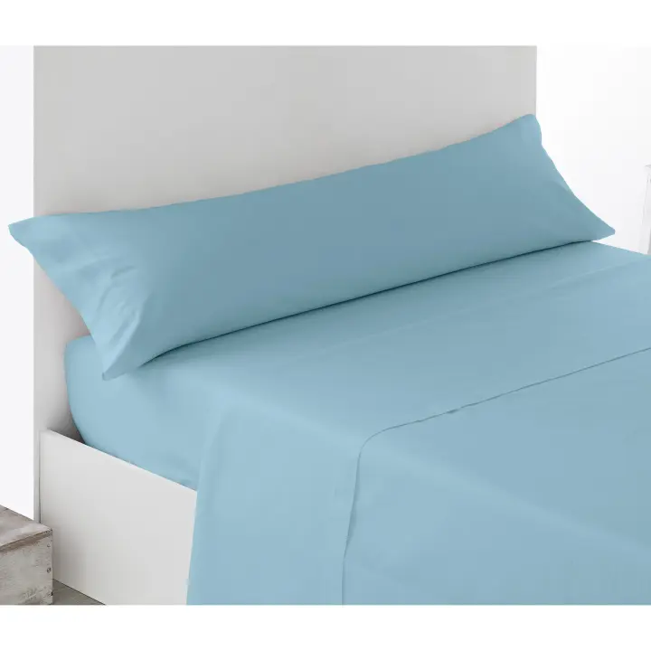 Juego de Sábanas Lisas tacto Seda, ligera, suave, fresca. Cama 150, 135,105,90. Blanco, Crudo, Gris, Beige, Lila, Turquesa. Juego de sábanas 100% Microfibra. Primavera, Verano. Dormitorio Elegante, Alegre, Colorido,Luz - 1