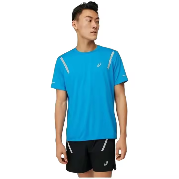 Camiseta de Manga Corta Asics Lite-Show para unisex en color azul - 1