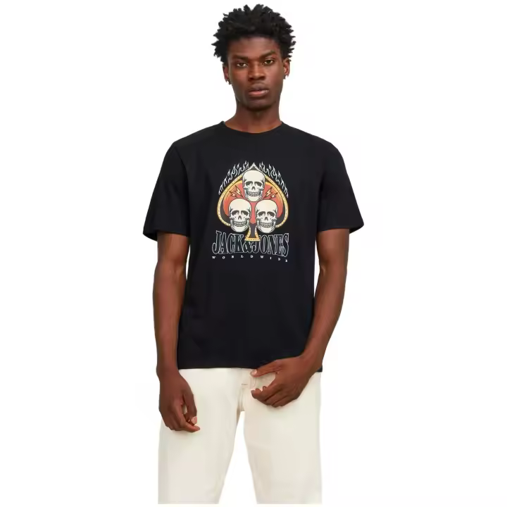Camiseta de Manga Corta Jack&Jones  para hombre en color negro - 1