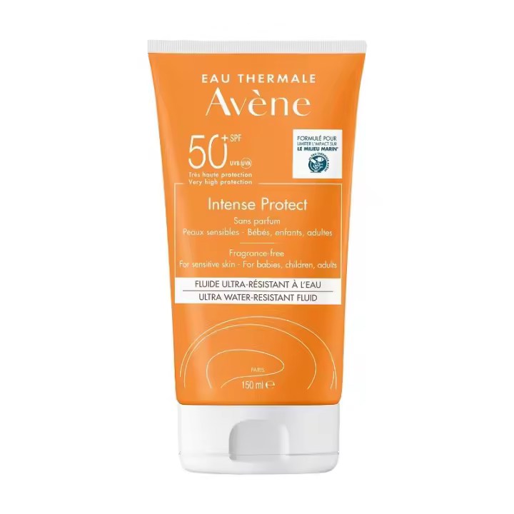 Avène Intense Protect SPF 50+ para Piel Sensible, Resistente Al Agua y con Agua Termal - 1