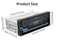 BQCC 1 Din Radio De Coche Con Pantalla IPS De 6.86 Pulgadas Android Auto Wireless Carplay RDS USB BT Carga Rápida Protección De Energía Tipo-C Estéreo - details 13