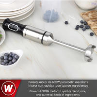 MAGEFESA TANZER Batidora de mano de 600W con vaso graduado de 600ml, tiene control de potencia y modo turbo además de 4 cuchillas de acero inoxidable - details 1