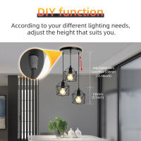 Lámpara Colgante LED Para Comedor Y Cocina Moderna Instalación Pendente Metálica Para Bombilla E27 Iluminación Interior - details 3