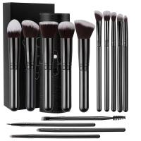Nuevo Set De 14 Pinceles De Maquillaje Suaves Y Fluffy Para Base Rubor Polvo Sombra De Ojos Blending Herramientas De Belleza Para Mujer Regalo De Navidad - details 0