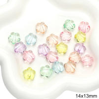 20Pcs Bolas De Acrílico Transparentes Y Liso En Colores Variados Corazón Y Flor Para DIY Producción De Pulseras Y Accesorios - details 8