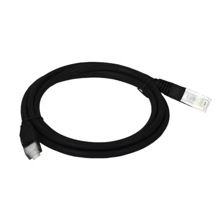 A-LAN kku5cza0.5 0.5m black network cable, Cat5e U/UTP, features RJ-45 connectors, suitable for IEEE 802.3af standards, perfect for reliable Ethernet connectivity. - 1