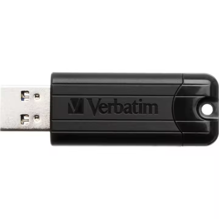 Memoria usb 3.2 verbatim pinstripe 128gb negro - 1