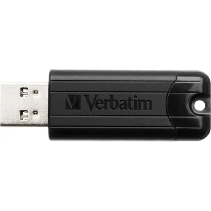 Memoria usb 3.2 verbatim pinstripe 128gb negro - 1