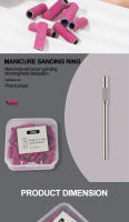 Kit De 50 Piezas De Bandas De Molienda Para Uñas 3.1/6.5mm Con Set De Mandril Para Broca Eléctrica Herramientas De Pulido Y Eliminación De Uñas - details 4