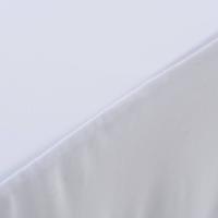 vidaXL Fundas elásticas para mesa 2 uds con falda 183x76x74 cm blanco - details 2