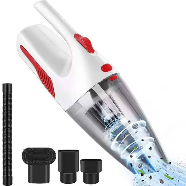 Sspirador de Mano Inalámbrico with Carga USB y Luz LED-Powerful Aspirador para Coche - 1