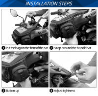 Bolsa De Moto Impermeable Para Navegación En Pantalla Táctil Almacenamiento Para Manillar Vespa 150 TMAX 530 560 GTS250 - details 7