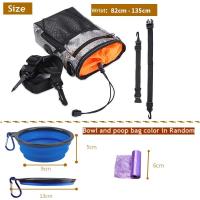 Bolsa Portátil Para Mascotas Con Cinturón Ajustable Y Cuenco Plegable Herramienta Multifuncional Para Entrenamiento Al Aire Libre Almacenamiento De Alimentos Para Perros - details 3
