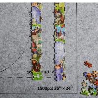 Protector De Rompecabezas Matriz Plegable Para 1500-3000 Piezas Alfombra De Rompecabezas Almacenamiento Defeltro Alfombra De Rompecabezas Antideslizante Para Adultos Lavado a Mano - details 7