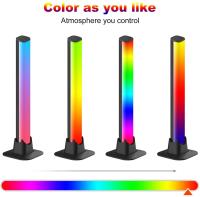 Lámpara Inteligente De LED RGB Con Control Bluetooth APP Luz Nocturna Para Decoración De Habitación De Juego Y TV Rítmica De Música - details 13