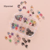 30 Pcs Adornos De Uñas DIY Joyería De Uñas De Plástico Tamaño 8mm Decoraciones Para Arte De Uñas Y Gemas De Uñas - details 1